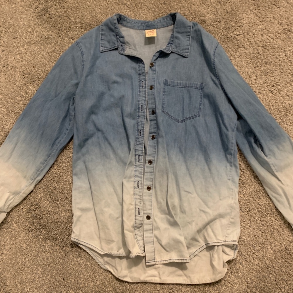blue faded top!!